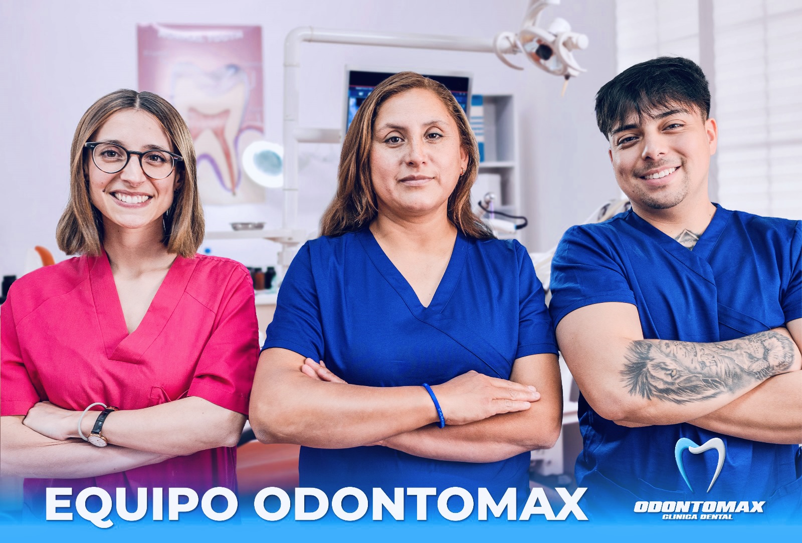 Equipo médico completo de Ágata Dental — profesionales dedicados a tu salud